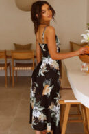 Lillian - Robe longue imprimée sans manches pour femme