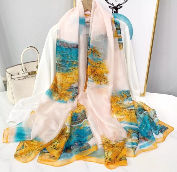 Katharine - Echarpe en mousseline de soie de luxe – Image 2