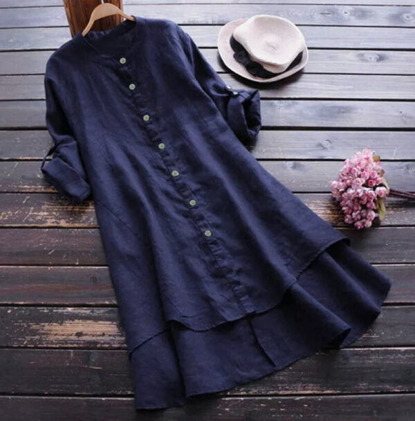 Gabbi - Robe d'été en coton et lin taille plus – Image 7