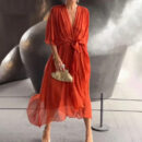 Amanda - Robe élégante à col en V