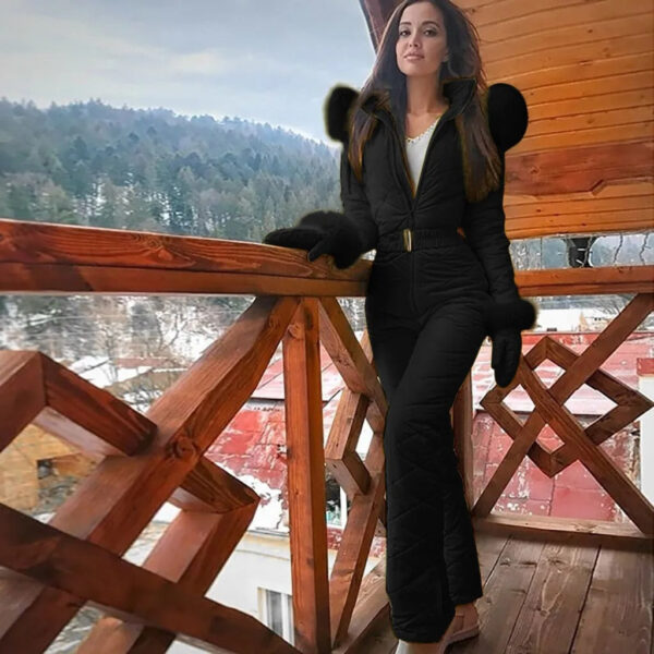 Camila - Combinaison de ski d'extérieur tendance pour snowboard avec fermeture éclair – Image 2