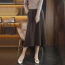 Bernadette - Jupe d'hiver en laine coupe slim