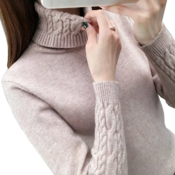 Cora - Pull à col roulé en tricot – Image 4