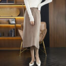 Bernadette - Jupe d'hiver en laine coupe slim