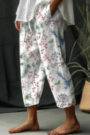 Airish - Pantalon décontracté à poches boutonnées et imprimé unique