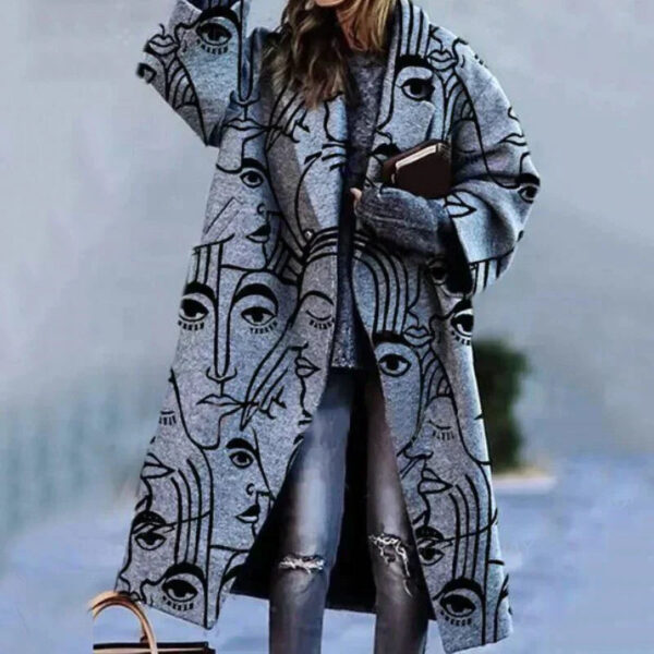 Dimity - Manteau de laine élégant et surdimensionné – Image 4
